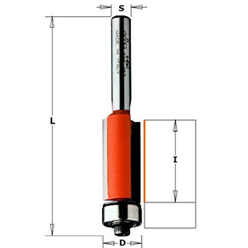 VIRUTEX 1140060 Fresa Lazo Recto D.12 Md for DIYers & Professionals, Made for Repair, Installation and Workshop tasks