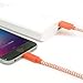 Lightning Cable, 10Ft Long iPhone 6S Charger, F-color Apple Certified Nylon Braided 8 Pin Lightning to USB Cable for iPhone 6S 6 Plus 5S 5C 5, iPhone SE, iPad 4 Air 2 Mini 4 3 2, iPad Pro, Orange