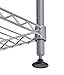 Muscle Rack WSCR121235-4S 4-Shelf Steel Wire Corner Shelving Unit, 12