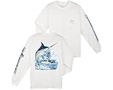 Guy Harvey Marlin Boat Long Sleeve Shirt