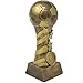 Soccer Star Spiral Trophy - Futbol Gold Tower Award - 8 Inch Tall - Engraved Plate on Request - Decade Awards