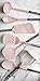 Country Kitchen 7 Piece Nylon Cooking Utensil Set for Nonstick Cookware, Kitchen Utensil Set with Stainless Steel Handles (Gunmetal & Pink)