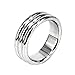 Eastern Delights Luxury Strong Stainless Penis Cock Rings, Erection Enhancing Heavy Glans Rings (ID 40mm)