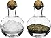 Sagaform Nature Collection Spice and Herb Storage Bottles with Oak Stoppers, 2-Pack (5016554)