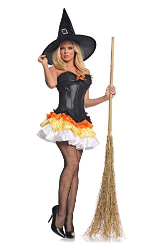 Underwraps Women's Sweet Treat, Black/Orange/Yellow/White, X-Large