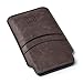 Dockem Provincial Wallet Sleeve for iPhone 11 Pro, XS, X (5.8 inch) – Vintage Vegan Leather Pouch Cover with 2 Card Holder Slots [Brown]