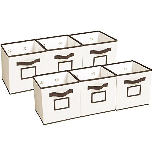 MaidMAX Cloth Storage Cubes Bins Baskets Containers with Dual Handles