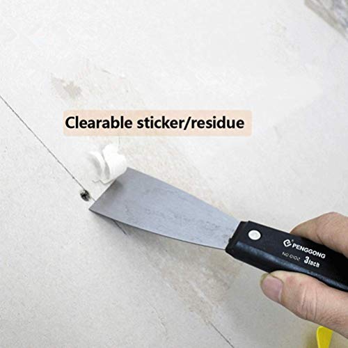 OFNMY- Paint Scraper, 5 in 1Scraper Tool, Putty Knife Set, Drywall Knife, Spackle Knife, Wallpaper Scraper, Painting Tools, Home Repair Tool, Crown Molding Tool, Paint Remover for Wood - Thumbnail 4