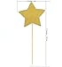 TooMeeCrafts Double Sided Gold Glitter Star Cake Topper for Twinkle Twinkle Little Star Baby Shower Theme Decoration Pack of 12