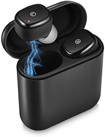 TWS Wireless Bluetooth Earbuds, AIZBO D06 Bluetooth 5.0 Wireless Earphones With 500mAh Charging Case Built-in Mic Noise Cancelling 3D Stereo Deep Bass, IPX5 Sweatproof Anti-Slip Design Headphones