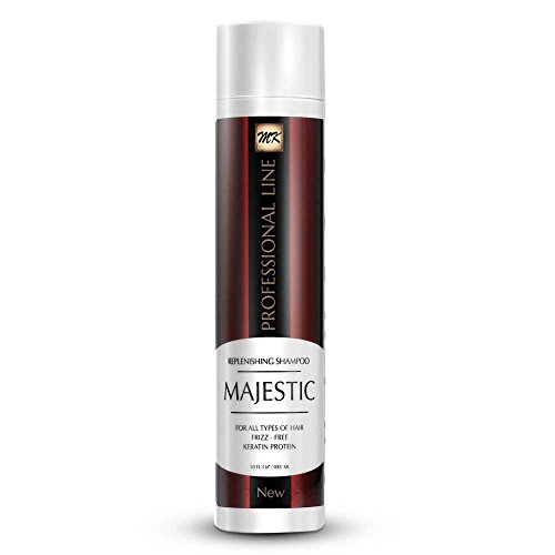 Majestic Keratin Replenishing Shampoo 10oz(300ml)-after Care- Soduim Chloride & Sulfate Free
