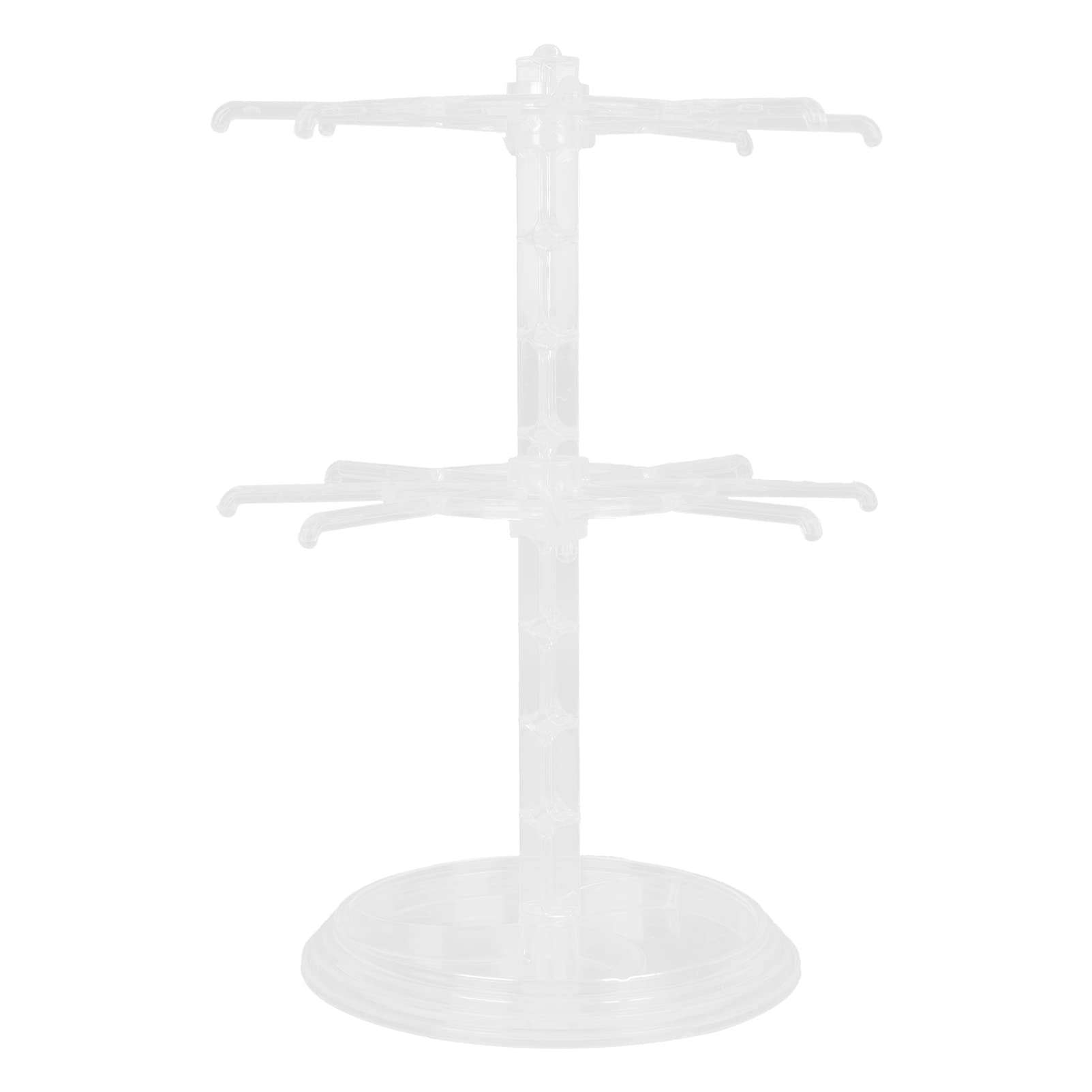 TOPBATHY Jewelry Stand Organiser Rotatable Storage Rack for Bracelets Acrylic Display Stand Ideal for Bedroom Bathroom Living Room Store