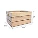 Winship Stake and Lath, Inc. Handmade Rustic Distressed Natural Wood Crates, Nested Set of 3