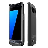 S7 Edge Battery Case,5200mAh ALCLAP Ultra Slim Charger Case Rechargeable Portable External Backup Battery Juice Pack-Charger Cover-Protective Case Power Bank For Samsung Galaxy S7 Edge(Black)