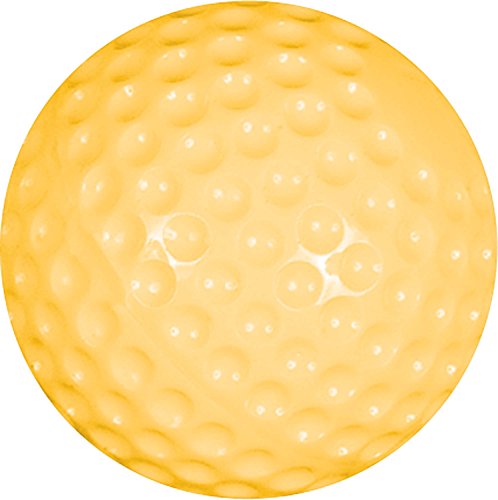 Champro Pitching Machine Dimple Molded Softball, Pack of 12 (Yellow, 11-Inch) - Thumbnail 2
