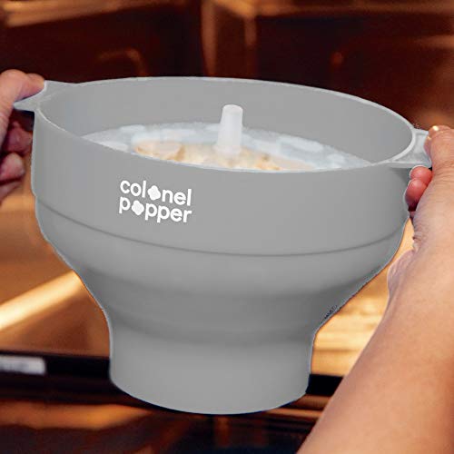 Original Colonel Popper Healthy Microwave Popcorn Maker LFGB Food Grade Certified BPA Free