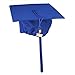 COKOSIM Unisex Adult's Matte Graduation Gown Cap Tassel Set 2019 for High School and College Ceremony,Royal Blue Size 48