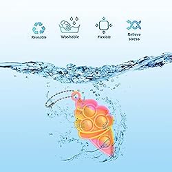 20 Pcs Simple Fidget Toys Pop Fidget Toy Keychain