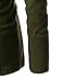 (GD93) Slim Stylish Unbalanced Metallic Leather Point Knitted Cardigan Sweaters Khaki US L(Tag Size XL)