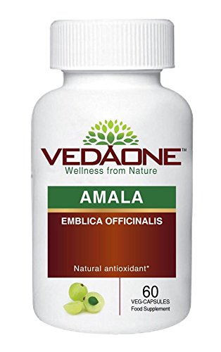 Amla Capsules(Phyllanthus emblica) amala 450 Mg-60 Vegetarian Capsule digestive system, respiratory system, excretory system and reproductive system Per Bottle-By Vedaone helpful in digestion