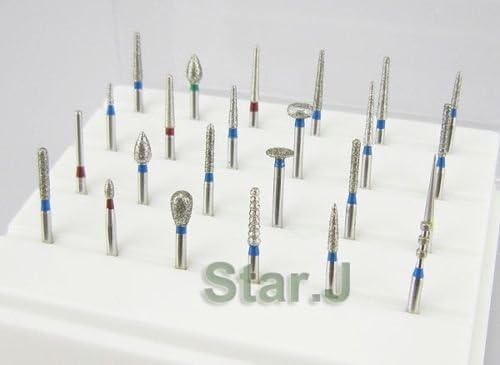 Dental Diamond Burs for Porcelain Shouldered Abutment Polisher FG1.6mm 24pcs