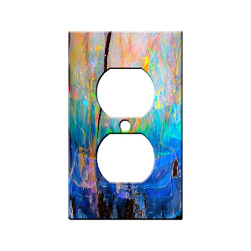 Opalscape - AC Outlet Decor Wall Plate Cover Metal