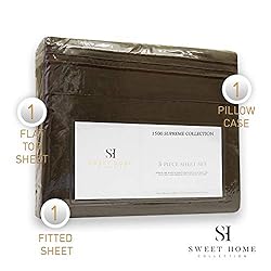 1500 Supreme Collection Twin XL Sheet Sets Brown