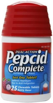 Pepcid Complete Acid Reducer + Antacid, Chewable Tablets Berry - 3PC
