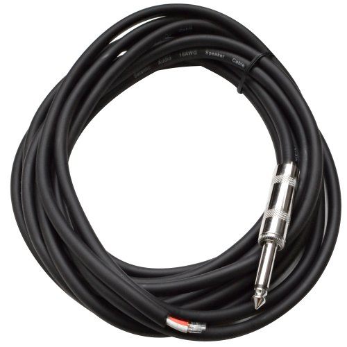 Seismic Audio QRW15Pair 15-Feet Raw Wire to 1/4-Inch Speaker Cable, 16 Guage, PA/DJ/Home Audio