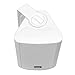 Wall Mount Home Speaker System – Active + Passive Pair Wireless Bluetooth Compatible Indoor / Outdoor Waterproof Weatherproof Stereo Sound Speaker Set with AUX IN – Pyle PDWR51BTWT (White)thumb 3