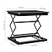 Standing Desk, Sit to Stand Laptop Table 3 Level Height Adjustable Stand Up Desk Portable Sit Stand Computer Converter Riser Desktop Workstation Foldable Free Assemble for Laptop Office/Home(Black)thumb 2