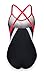 ReliBeauty Women's Adjustable Strap Cross Back One Piece Swimsuits (XXXX-Large(US16-18), Black)