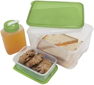 Oggi Chill To Go Food Container with Drink Bottle and Removable Freezer Pack