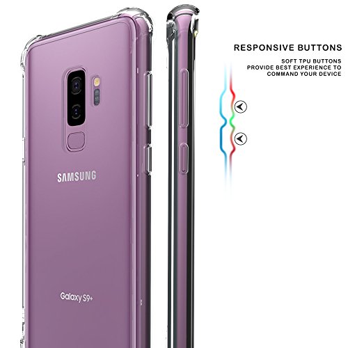 GALAXY S9 Plus Case, Beyondcell World Cup Soccer Flag transparent Clear Hybrid Bumper Case Cover Samsung Galaxy S9 Plus (COLOMBIA)