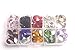 ChangJin One BOX of 120PCS Mixed colors and Sizes Point Back Crystals Rhinestone Glass Rivoli Stone W/Container