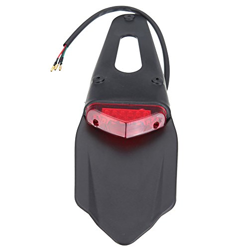 image for Oumurs Dirt Bike Motorcycle LED Light Rear Fender Brake Tail Light Off