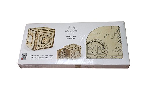 Safe by Ugears Is Mechanical 3D Puzzle Wooden Brainteaser for Kids, Teens and Adults
