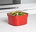 Sistema Microwave Collection Steamer, Small, 50 oz./1.4 L, Red