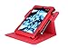 Kindle Fire HD 7 2014 Case, roocase Dual View 2014 Fire HD 7 Folio Case with Sleep/Wake Smart Cover with Multi-Viewing Stand for Amazon Kindle Fire HD 7 Tablet (4th Generation - 2014 Model), Red