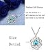 Menton Ezil Pendant Necklace Rose Lover 18K White Gold Flower Crystal Fashion Jewelry - Gift of Love