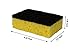 Okleen Yellow Multi Use Scrub Sponge. Made in Europe. 9 Pack, 4.3x2.8x1.4 inches. Odorless Heavy Duty and Non Scratch Fiber. Durable and Delicate Scrubber for Hard Dirty Surfaces in Daily Cleaning