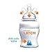Munchkin® Latch™ Anti-Colic Baby Bottle with Ultra Flexible Breast-like Nipple, BPA Free, 4 Ounce, 3 Pack , White