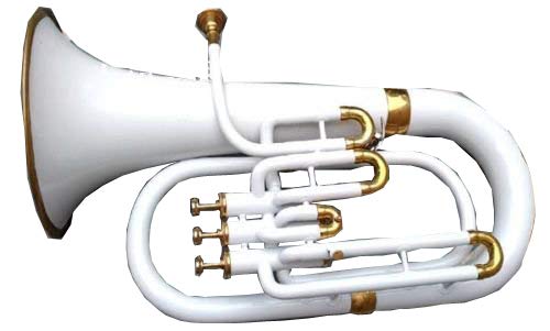 Case With Instrument Musical Wind Tubas Euphonium Valve 3 Flate White Makan B07ppzb6qg その他 再入荷 Amansbistropa Com