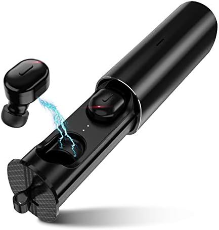 HOTUCG Bluetooth Headset, Mini Bluetooth Headphone In Ear True Wireless Earbuds Bluetooth 5.0 Stereo Headset Sport Earbuds Earphone with Charging Box Microphone for iPhone Samsung Huawei, Black