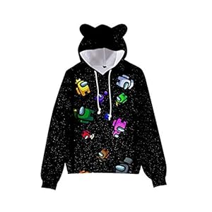 Among Us Hoodie voor kinderen, Among Us trui voor jongens en meisjes, 90-170 cm, Among Us Cosplay kostuum, streetwear…