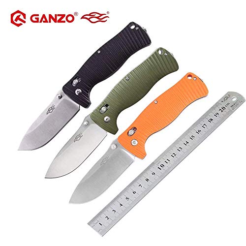 GANZO Firebird F720 Pocket Folding Bowie Knife 440C Stainless Steel