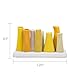 Chive - Pooley 2, Ceramic Flower Vase, 8-Tube Shape (Yellow)