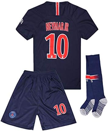 Paris Saint Germain 18-19 Neymar JR #10 Home Soccer Jersey Kids/Youth Color Blue