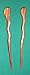 JWL (2) Rosewood Spiral 6 Inch Hair Sticks Shawl Pins Picks Pics Pins Forks - Hawaiian Style
