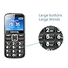 GSM-Big-Button-Mobile-Phone-for-ElderlyDual-Sim-Free-Basic-Mobile-PhoneUnlocked-Senior-Phone-with-SOS-Button-Speed-Dial-1000mAh-HAC-Torch-Side-Buttons-Bluetooth-Charging-Dock-Black ukuu 2G Unlocked Basic Mobile Phone for Seniors with Large Colour 2.4 inch Display, Big Button and Charging Dock [UK and…